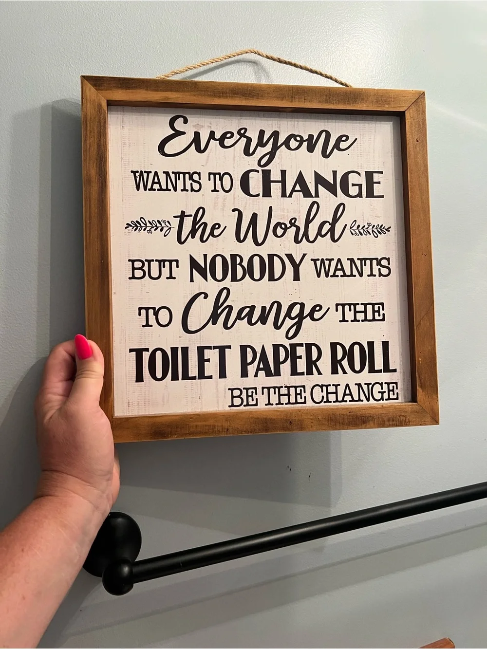 Wooden sign